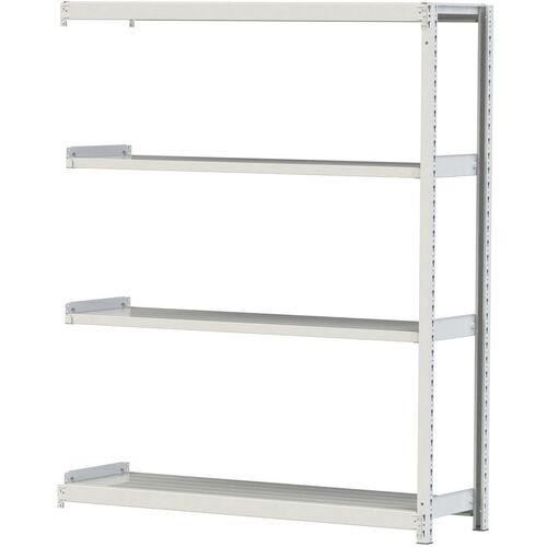 ■ヤマテック ボルトレス軽中量ラック(200kg/段) W1500×D450×H1800mm(天地4段)ホワイトグレー 連結〔品番:2S65454WR〕【3225353:0】[法人・事業所限定][直送元][店頭受取不可] 18,978円
