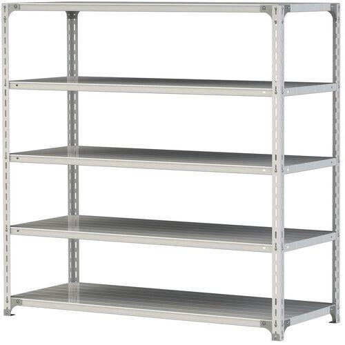 ■ヤマテック ボルト式軽量ラック 120kg/段 W1500×D600×H1500mm 天地5段 ホワイトグレー〔品番:1.2S55605W〕【3226830:0】[法人・事業所限定][直送元][店頭受取不可]