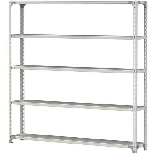 ■ヤマテック ボルト式軽量ラック 120kg/段 W1800&times;D300&times;H1800mm 天地5段 ホワイトグレー〔品番:1.2S66305W〕【3226835:0】[法人・事業所限定][直送元][店頭受取不可]｜ホームセンターバロー　店