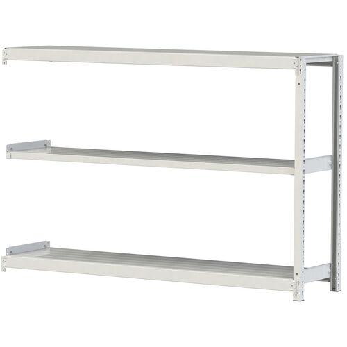 ■ヤマテック ボルトレス軽中量ラック(200kg/段) W1800×D450×H1200mm(天地3段)ホワイトグレー 連結〔品番:2S46453WR〕【3226844:0】[法人・事業所限定][直送元][店頭受取不可]