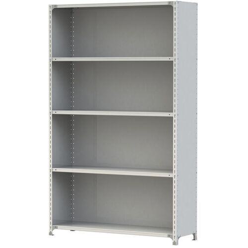 ■ヤマテック ボルト式軽量ラック 3方パネル付 120kg/段 W1500×D450×H2400mm 天地5段 ホワイトグレー〔品番:1.2S8545P5W〕【3226862:0】[送料別途見積り][法人・事業所限定][直送][店頭受取不可]