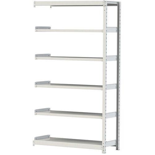 ■ヤマテック ボルトレス軽中量ラック(200kg/段) W1200×D450×H2100mm(天地6段)ホワイトグレー 連結〔品番:2S74456WR〕【3226880:0】[法人・事業所限定][直送元][店頭受取不可]
