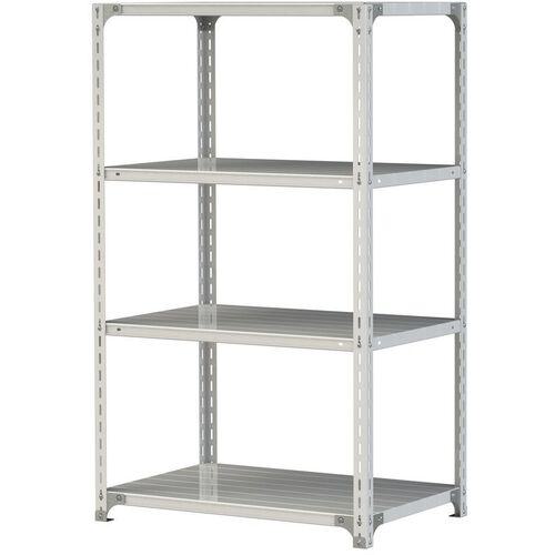 ■ヤマテック ボルト式軽量ラック 120kg/段 W900×D600×H1500mm 天地4段 ホワイトグレー〔品番:1.2S53604W〕【3226884:0】[法人・事業所限定][直送元][店頭受取不可]
