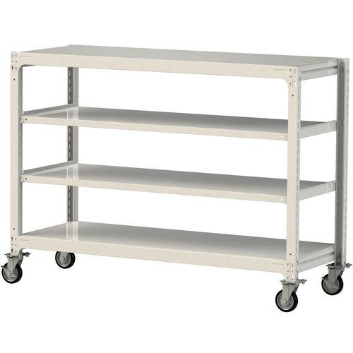 ■ヤマテック 中量ラック移動式 150kg/段 W1800×D700×H1377mm 天地4段 ホワイトグレー〔品番:3SC46704WRF〕【3226912:0】[送料別途見積り][法人・事業所限定][直送][店頭受取不可]