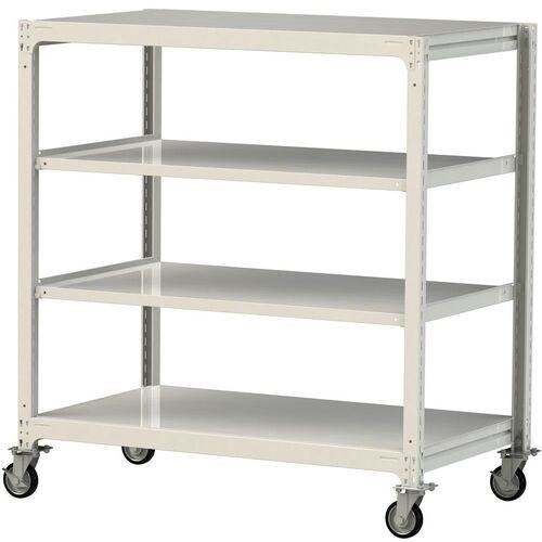 ■ヤマテック 中量ラック移動式 150kg/段 W1500×D910×H1677mm 天地4段 ホワイトグレー〔品番:3SC55914WRF〕【3228480:0】[送料別途見積り][法人・事業所限定][直送][店頭受取不可]