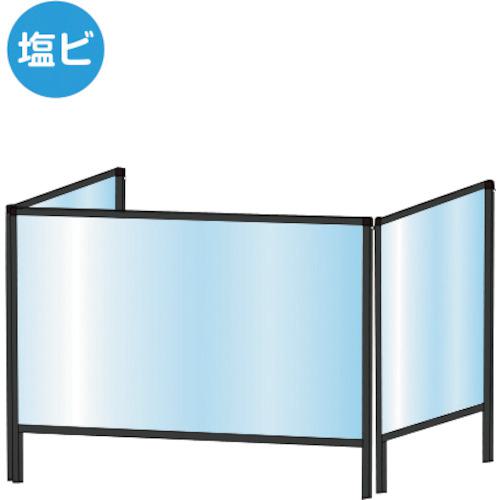 ■TOKISEI ブラックパーテーションスタンド三面タイプ600X900 (塩ビ仕様)〔品番:BHBP3F600X900E〕【3229306:0】[送料別途見積り][法人・事業所限定][外直送][店頭受取不可]