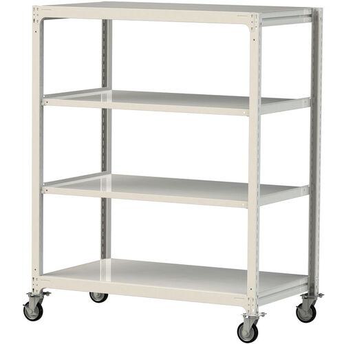 ■ヤマテック 中量ラック移動式 150kg/段 W1500×D910×H1977mm 天地4段 ホワイトグレー〔品番:3SC65914WRF〕【3229999:0】[送料別途見積り][法人・事業所限定][直送][店頭受取不可]