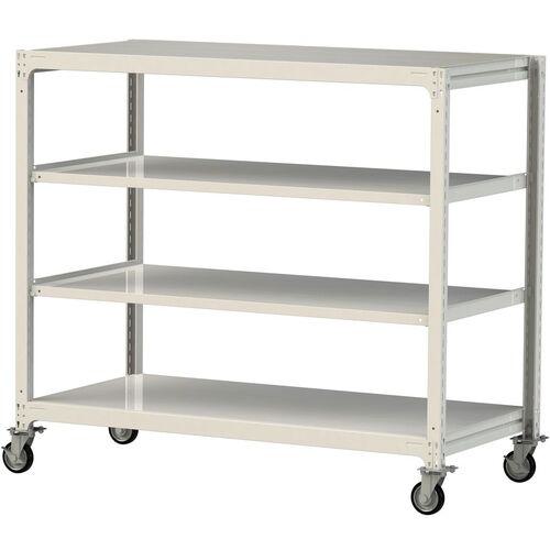 ■ヤマテック 中量ラック移動式 150kg/段 W1800&times;D910&times;H1677mm 天地4段 ホワイトグレー〔品番:3SC56914WRF〕【3231583:0】[送料別途見積り][法人・事業所限定][直送][店頭受取不可]｜ホームセンターバロー　店