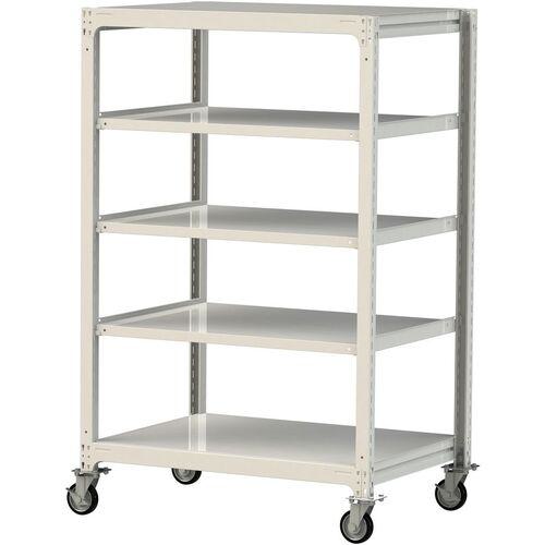 ■ヤマテック 中量ラック移動式 150kg/段 W1200×D910×H1977mm 天地5段 ホワイトグレー〔品番:3SC64915WRF〕【3231686:0】[送料別途見積り][法人・事業所限定][直送][店頭受取不可]