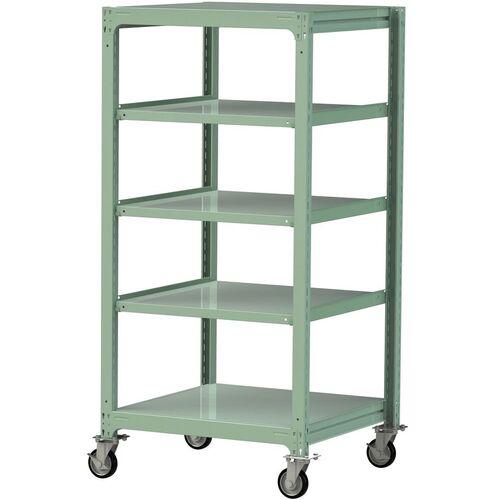 ■ヤマテック 中量ラック移動式 150kg/段 W900×D910×H1977mm 天地5段 ライトグリーン〔品番:3SC63915GRF〕【3234753:0】[送料別途見積り][法人・事業所限定][直送][店頭受取不可] 59,268円