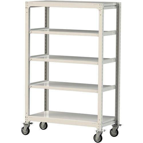■ヤマテック 中量ラック移動式 150kg/段 W1200&times;D620&times;H1977mm 天地5段 ホワイトグレー〔品番:3SC64625WRF〕【3234791:0】[送料別途見積り][法人・事業所限定][直送][店頭受取不可]｜ホームセンターバロー　店