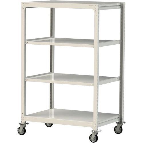 ■ヤマテック 中量ラック移動式 150kg/段 W1200×D910×H1977mm 天地4段 ホワイトグレー〔品番:3SC64914WRF〕【3236382:0】[送料別途見積り][法人・事業所限定][直送][店頭受取不可]