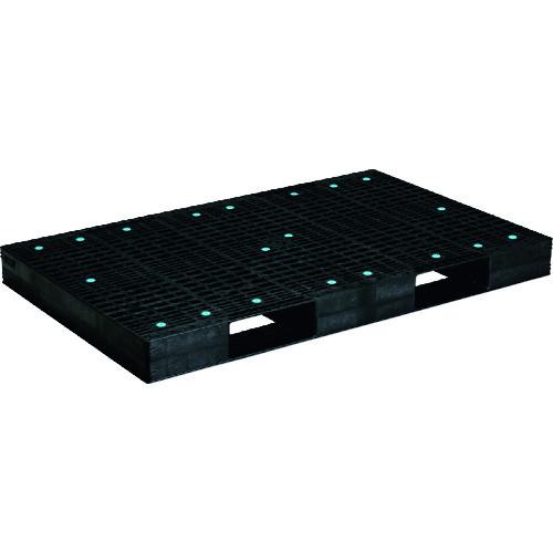 ■サンコー リサイクルプラスチックパレット 820053 D2-115180F〔品番:SKD2115180FBK〕【3241284:0】[送料別途見積り][法人・事業所限定][外直送][店頭受取不可]