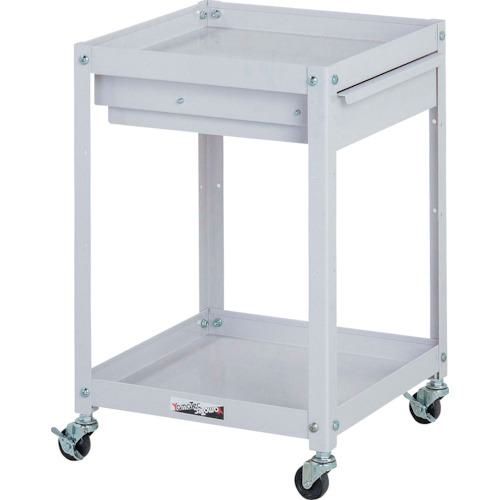 ■ヤマテック コンビニワゴン キャビネット付2段 W400×D400×H600mm パールピンク〔品番:WCLC2P〕【3242372:0】[法人・事業所限定][外直送元][店頭受取不可]
