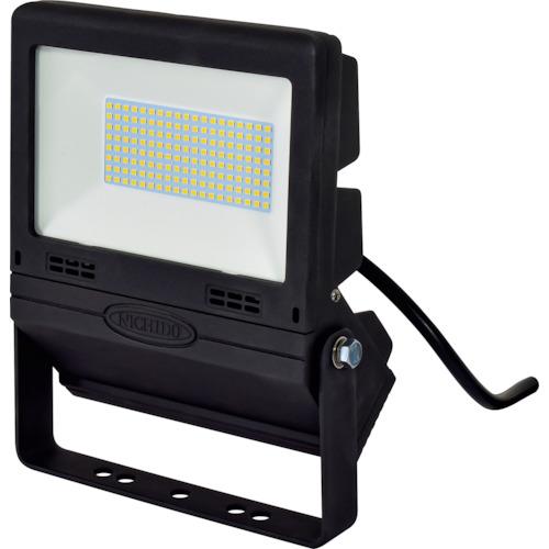 ■NICHIDO LED投光器 常設用フラットライト50W 黒〔品番:LJSFH50DBK50K〕【3245486:0】[店頭受取不可]｜ホームセンターバロー　店 23,352円