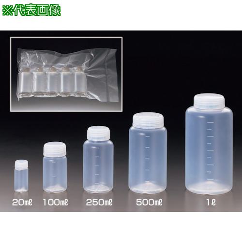 ■サンプラ クリーンパックサンプラPFA広口ボトル(中栓なし)250mL(5本入り)〔品番:18126〕【3260713:0】[送料別途見積り][掲外取寄][店頭受取不可]