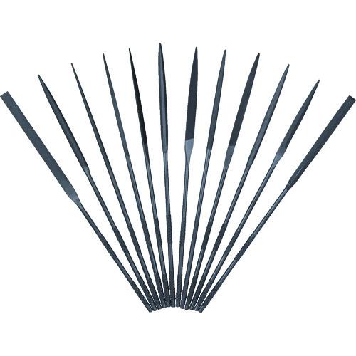 ■ツボサン 精密ヤスリ 12本組セット〔品番:ST01256T〕【3322521:0】[店頭受取不可]