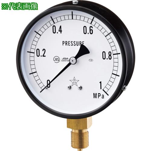 ■右下 一般圧力計〔品番:G411311V160MPA〕【3339502:0】[送料別途見積り][掲外取寄][店頭受取不可]