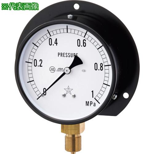 ■右下 一般圧力計〔品番:G421311160MPA〕【3341138:0】[送料別途見積り][掲外取寄][店頭受取不可]