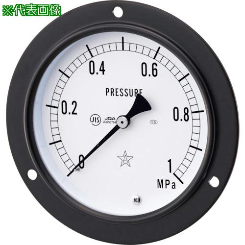 ■右下 一般圧力計〔品番:G432311100MPA〕【3342657:0】[送料別途見積り][掲外取寄][店頭受取不可]