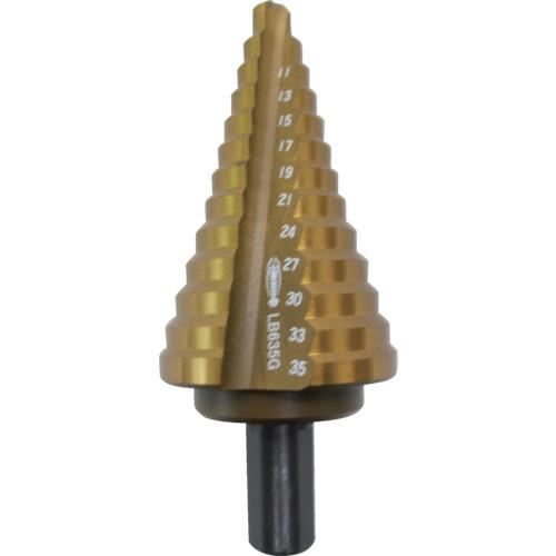 ■エビ ステージドリル Tinコーティング 13段 軸径10mm 6-35〔品番:LB635G〕【3356540:0】[店頭受取不可]