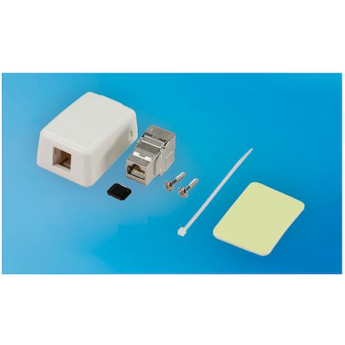 ■JEFCOM カテゴリー6A用マウントボックス〔品番:LMB6A1K〕【3360250:0】[送料別途見積り][掲外取寄][店頭受取不可]