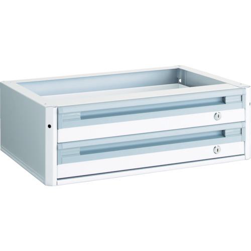 ■TRUSCO カスタムワゴン用引出 浅型2段 ホワイト〔品番:TACEKSW〕【3360920:0】[法人・事業所限定][直送元][店頭受取不可] 20,873円