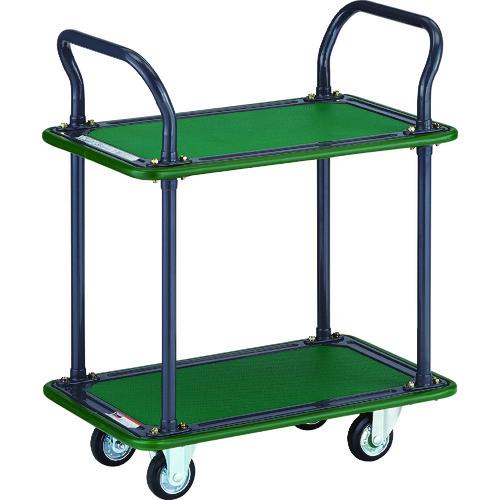 ■TRUSCO ハイグレード運搬車 2段式両袖 740X460mm〔品番:102EBN〕【3364267:0】[法人・事業所限定][直送元][店頭受取不可]｜ホームセンターバロー　店