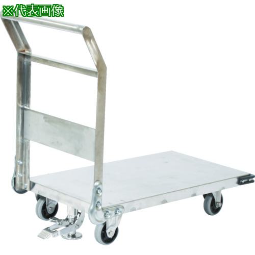 ■TRUSCO ステンレス鋼板製運搬車 固定式 900X600 ストッパー付〔品番:SHS2S〕【3372812:0】[送料別途見積り][法人・事業所限定][直送][店頭受取不可]