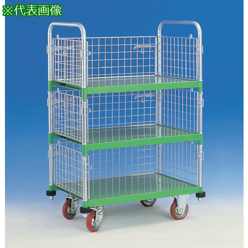 ■カンベ 網付き台車 メッシュパックロール 661B〔品番:661B〕【3377240:0】[送料別途見積り][法人・事業所限定][外直送][店頭受取不可]