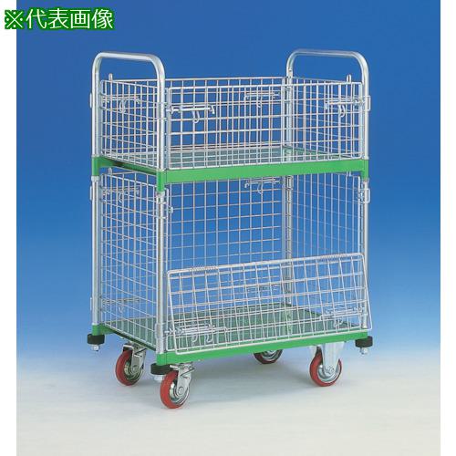 ■カンベ 網付き台車 メッシュパックロール 663B〔品番:663B〕【3377258:0】[送料別途見積り][法人・事業所限定][直送][店頭受取不可]｜ホームセンターバロー　店