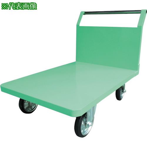 ■カンベ アングル製片袖四輪運搬車フットブレーキタイプ〔品番:139DFB〕【3377308:0】[送料別途見積り][法人・事業所限定][外直送][店頭受取不可]