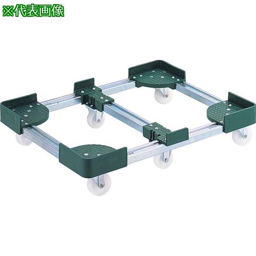 ■TRUSCO 伸縮式コンテナ台車 内寸600-700X900-1000 スチール〔品番:FCD66090〕【3379892:0】[直送DS][店頭受取不可]｜ホームセンターバロー　店