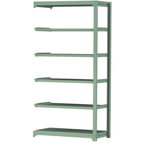 ■ヤマテック ボルトレス中量ラック 300kg/段 W1200×D620×H2400mm 天地6段 ライトグリーン〔品番:3S84626GR〕【3381532:0】[法人・事業所限定][直送元][店頭受取不可]