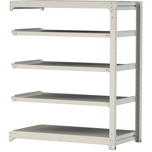 ■ヤマテック ボルトレス中量ラック 300kg/段 W1200×D700×H1500mm 天地5段 ホワイトグレー〔品番:3S54705WR〕【3381592:0】[法人・事業所限定][直送元][店頭受取不可]