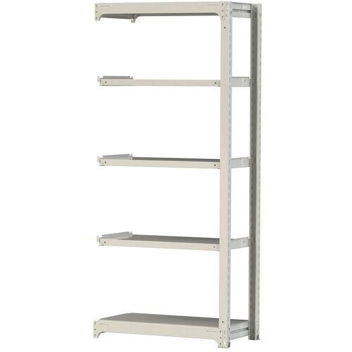 ■ヤマテック ボルトレス中量ラック 300kg/段 W900×D480×H2100mm 天地5段 ホワイトグレー〔品番:3S73485WR〕【3381594:0】[法人・事業所限定][直送元][店頭受取不可]