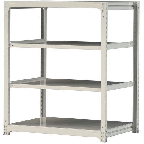 ■ヤマテック ボルトレス中量ラック 300kg/段 W1200×D910×H1500mm 天地4段 ホワイトグレー〔品番:3S54914W〕【3381602:0】[法人・事業所限定][直送元][店頭受取不可]