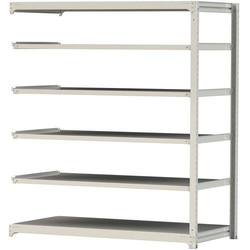 ■ヤマテック ボルトレス中量ラック 300kg/段 W1800×D910×H2100mm 天地6段 ホワイトグレー〔品番:3S76916WR〕【3381608:0】[法人・事業所限定][直送元][店頭受取不可]