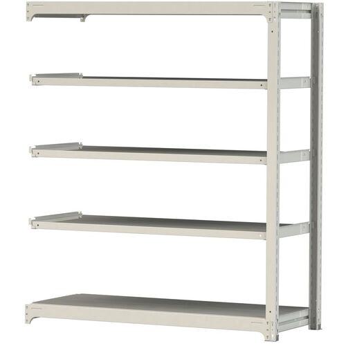 ■ヤマテック ボルトレス中量ラック 300kg/段 W1500&times;D620&times;H1800mm 天地5段 ホワイトグレー〔品番:3S65625WR〕【3381628:0】[法人・事業所限定][直送元][店頭受取不可]｜ホームセンターバロー　店