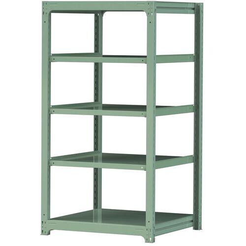■ヤマテック ボルトレス中量ラック 300kg/段 W900×D910×H1800mm 天地5段 ライトグリーン〔品番:3S63915G〕【3382315:0】[法人・事業所限定][直送元][店頭受取不可]