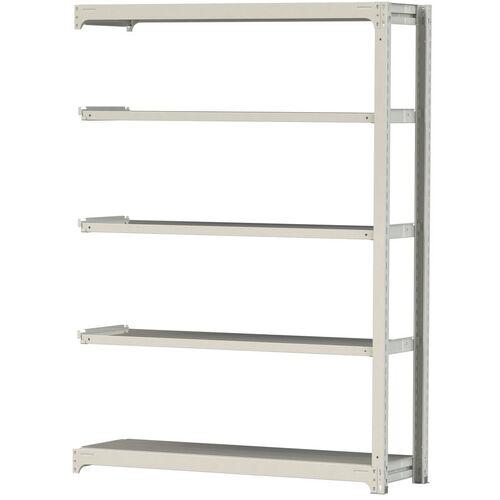 ■ヤマテック ボルトレス中量ラック 300kg/段 W1500&times;D480&times;H2100mm 天地5段 ホワイトグレー〔品番:3S75485WR〕【3382883:0】[法人・事業所限定][直送元][店頭受取不可]｜ホームセンターバロー　店