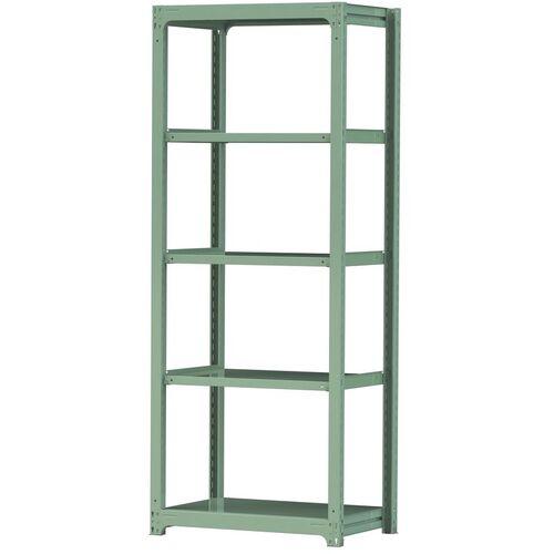 ■ヤマテック ボルトレス中量ラック 300kg/段 W900×D620×H2400mm 天地5段 ライトグリーン〔品番:3S83625G〕【3382947:0】[法人・事業所限定][直送元][店頭受取不可] 28,354円