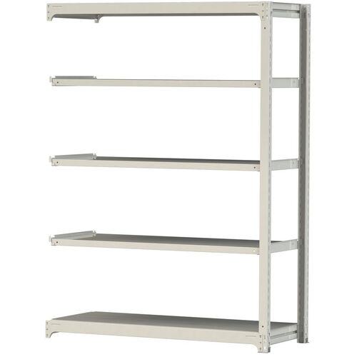 ■ヤマテック ボルトレス中量ラック 300kg/段 W1500×D620×H2100mm 天地5段 ホワイトグレー〔品番:3S75625WR〕【3382957:0】[法人・事業所限定][直送元][店頭受取不可]