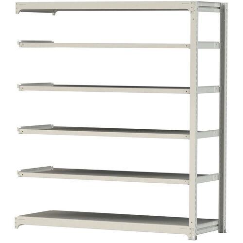 ■ヤマテック ボルトレス中量ラック 300kg/段 W1800×D700×H2100mm 天地6段 ホワイトグレー〔品番:3S76706WR〕【3382961:0】[法人・事業所限定][直送元][店頭受取不可]