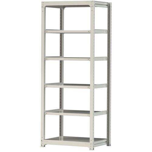 ■ヤマテック ボルトレス中量ラック 300kg/段 W900&times;D700&times;H2400mm 天地6段 ホワイトグレー〔品番:3S83706W〕【3383562:0】[法人・事業所限定][直送元][店頭受取不可]｜ホームセンターバロー　店