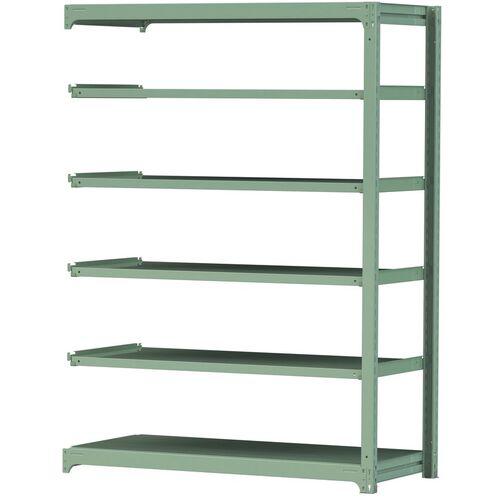 ■ヤマテック ボルトレス中量ラック 300kg/段 W1500×D700×H2100mm 天地6段 ライトグリーン〔品番:3S75706GR〕【3383576:0】[法人・事業所限定][直送元][店頭受取不可]