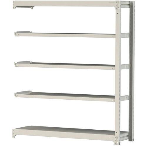■ヤマテック ボルトレス中量ラック 300kg/段 W1500×D480×H1800mm 天地5段 ホワイトグレー〔品番:3S65485WR〕【3383591:0】[法人・事業所限定][直送元][店頭受取不可]