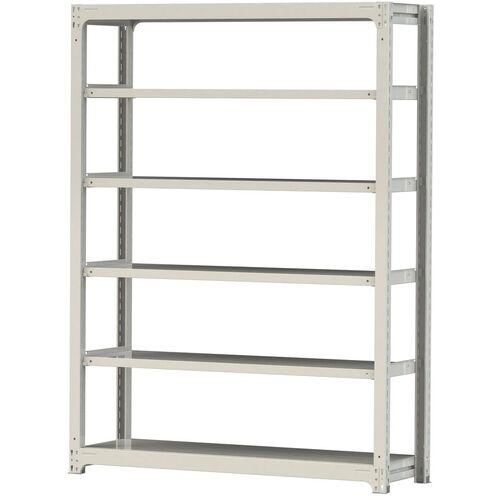 ■ヤマテック ボルトレス中量ラック 300kg/段 W1500&times;D480&times;H2100mm 天地6段 ホワイトグレー〔品番:3S75486W〕【3383592:0】[法人・事業所限定][直送元][店頭受取不可]｜ホームセンターバロー　店 30,602円