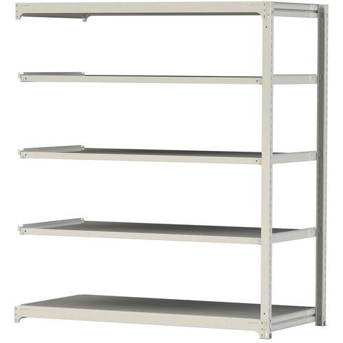 ■ヤマテック ボルトレス中量ラック 300kg/段 W1800×D910×H2100mm 天地5段 ホワイトグレー〔品番:3S76915WR〕【3383621:0】[法人・事業所限定][直送元][店頭受取不可]