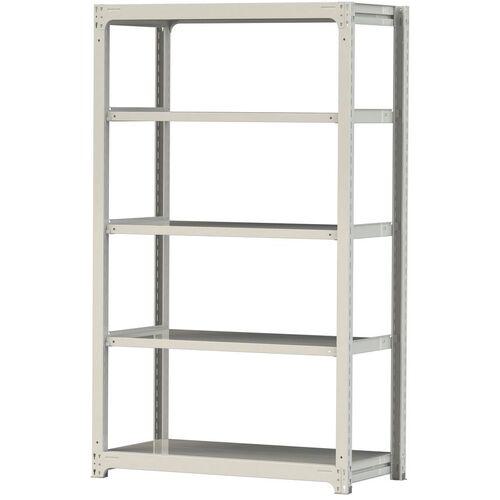 ■ヤマテック ボルトレス中量ラック 300kg/段 W1200×D620×H2100mm 天地5段 ホワイトグレー〔品番:3S74625W〕【3384248:0】[法人・事業所限定][直送元][店頭受取不可]
